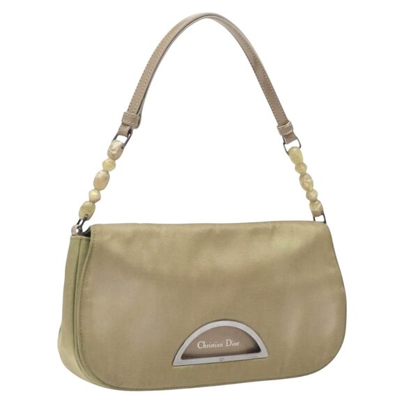 CHRISTIAN DIOR Maris Pearl Beige Nyl Small Shoulder Bag  -  RU1919 - Picture 1 of 16
